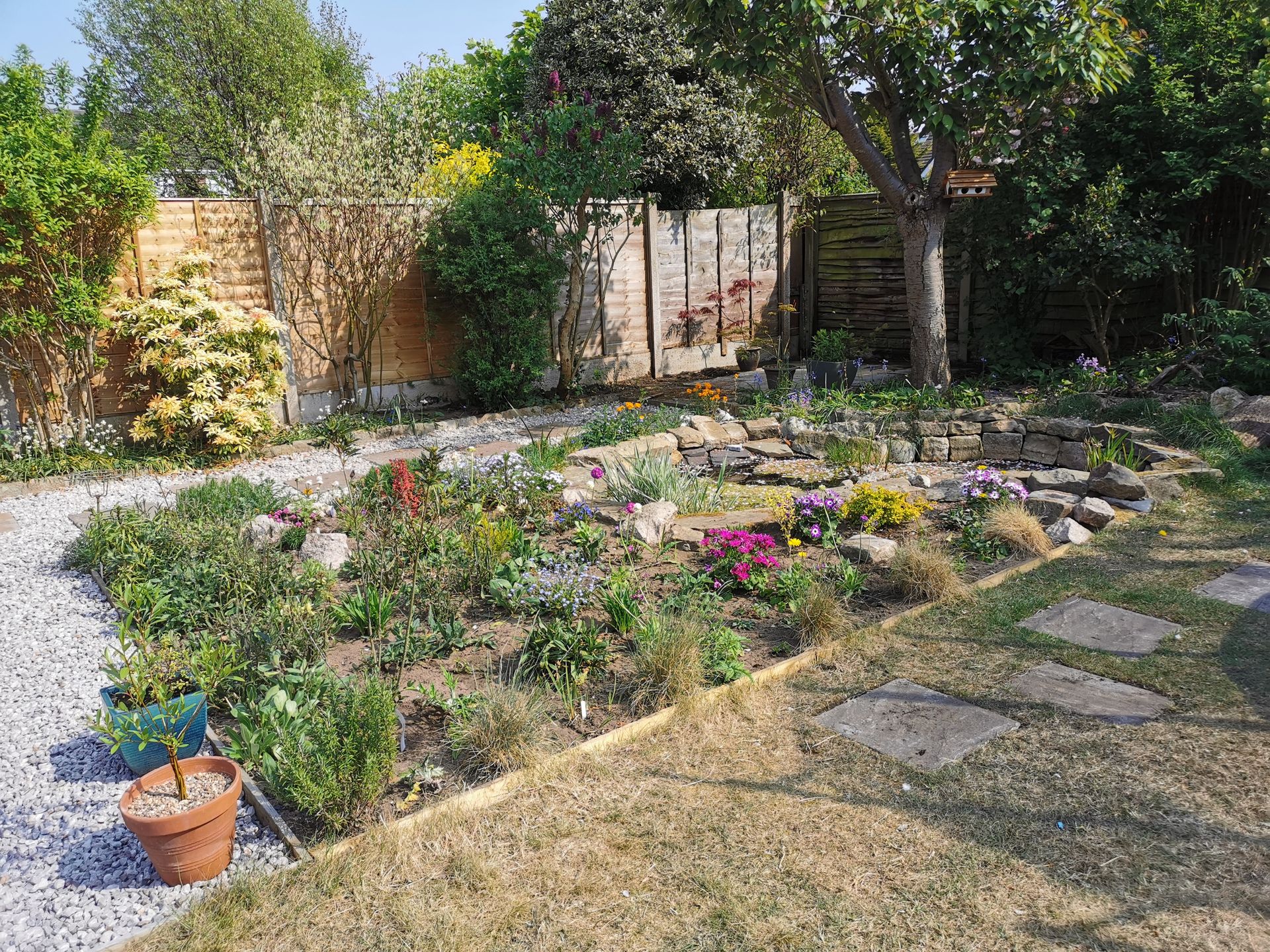 Extending the pond bed